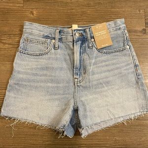 NWT Madewell Perfect Jean Shorts Sz 26